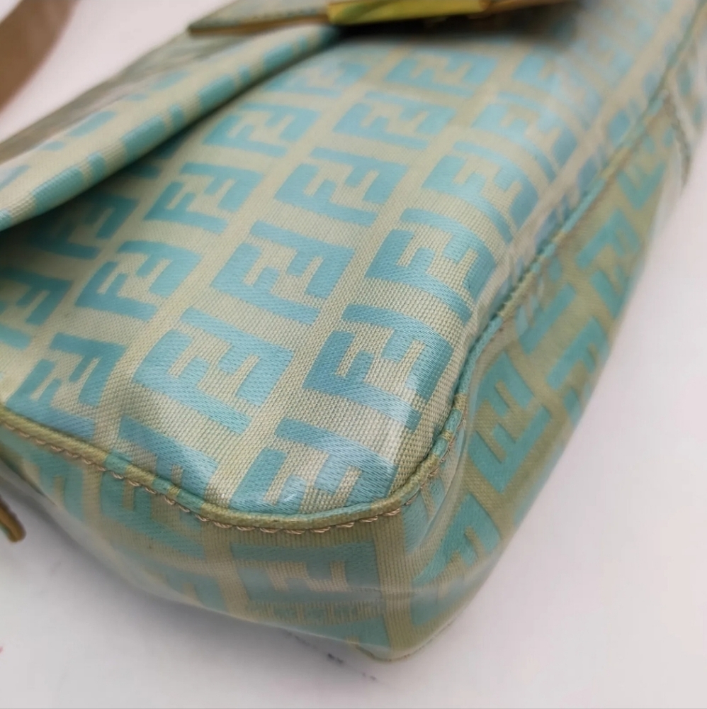 Auth Fendi Zucchini Mama Baguette Shoulder Bag - Picture 8 of 11